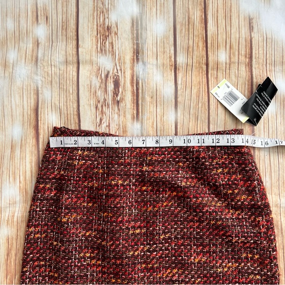 Kasper Women’s Tweed Pencil Skirt Turin Deep Choco Size 4 - Picture 4 of 11
